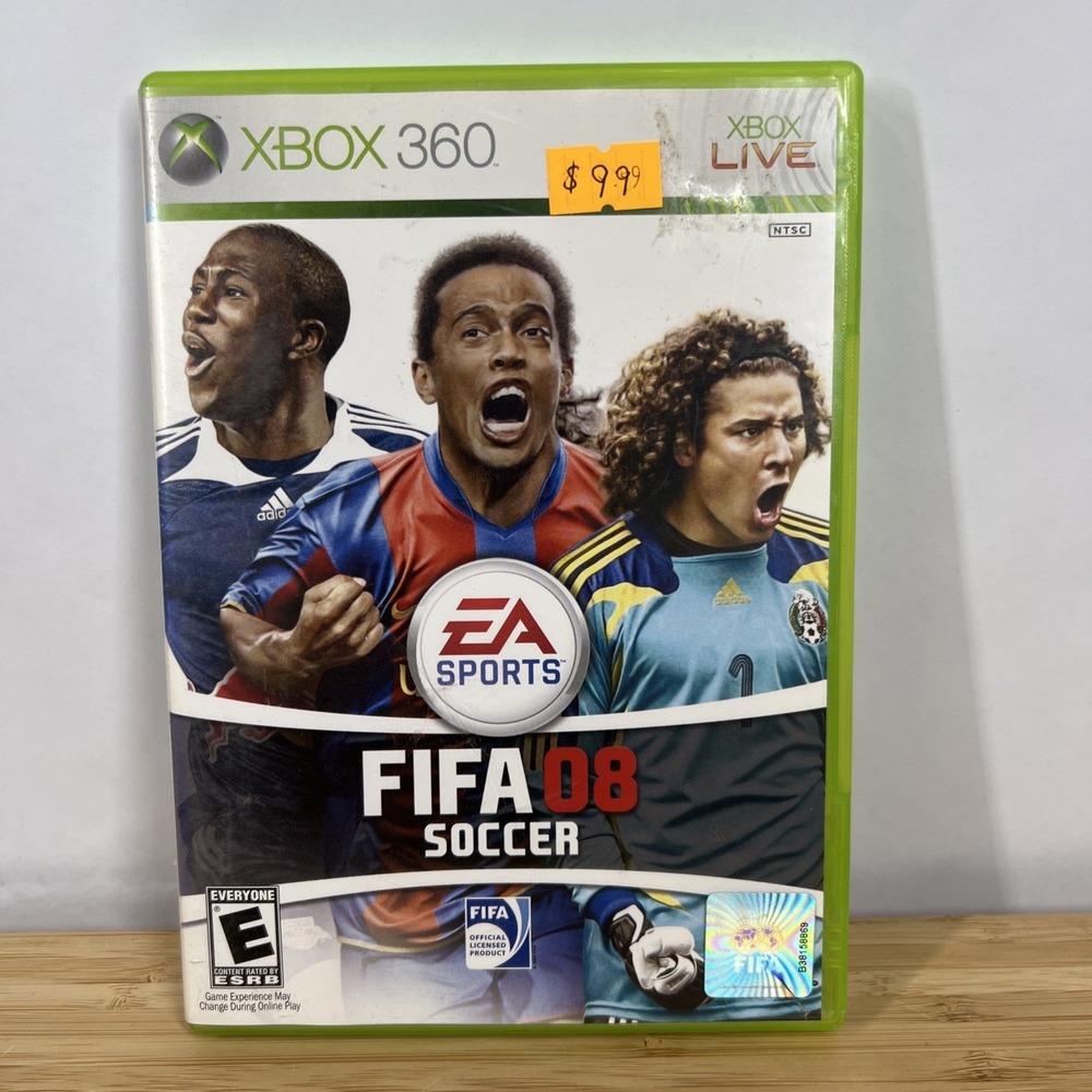 FIFA Soccer 08 (Microsoft Xbox 360, 2007). Case And Disc Only